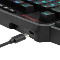 TECLADO MECANICO GAMER DITIX RGB PRETO SWITCH AZUL