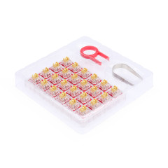 SWITCH PARA TECLADO MECANICO TACTILE KIT COM 24 MODELO BULLET F