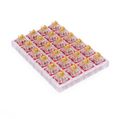 SWITCH PARA TECLADO MECANICO TACTILE KIT COM 24 MODELO BULLET F