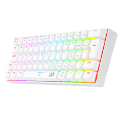 TECLADO MECANICO GAMER DRAGONBORN RGB BRANCO SWITCH MARROM ABNT2
