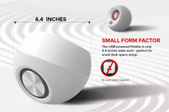 CAIXA DE SOM GAMER CREATIVE PEBBLE BRANCO (OPEN BOX)