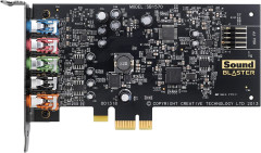 PLACA DE SOM GAMER CREATIVE PCI-E EXPRESS SOUND BLASTER AUDIGY FX