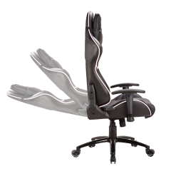 CADEIRA GAMER REDRAGON COEUS PRETO/BRANCO C201-BW