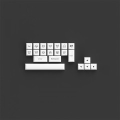 KEYCAPS PROFILE SAL ABS MODELO SAL WHITE ON BLACK (ABS)