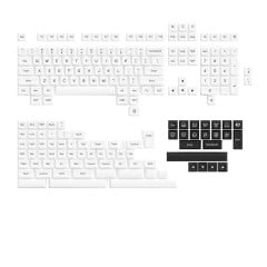 KEYCAPS PROFILE SAL ABS MODELO SAL BLACK ON WHITE (ABS)