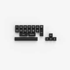 KEYCAPS PROFILE SAL ABS MODELO SAL BLACK ON WHITE (ABS)