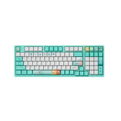 TECLADO MEC OEM PBT DYE-SUB SWITCH TTC GOLD RED LINEAR 1800 COMPACT MODELO MONETS POND 3098