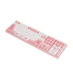 TECLADO MEC OSA PBT DYE-SUB SWITCH SAKURA LINEAR FULL SIZE MODELO JK GIRL 5108S RGB