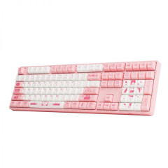 TECLADO MEC OSA PBT DYE-SUB SWITCH SAKURA LINEAR FULL SIZE MODELO JK GIRL 5108S RGB