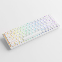 TECLADO MEC ASA PBT DOUBLE-SHOT SHINE-THROUGH SWITCH JELLY PURPLE TACTILE 75% MODELO 3084S