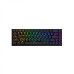 TECLADO MEC ASA PBT DOUBLE-SHOT SHINE-THROUGH SWITCH JELLY PINK LINEAR 65% MODELO 3068 V2 RGB BLACK