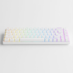 TECLADO MEC ASA PBT DOUBLE-SHOT SHINE-THROUGH SWITCH JELLY PURPLE TACTILE 65% MODELO 3068S