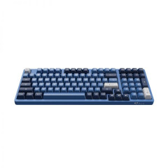 TECLADO MEC ASA PBT DOUBLE SHOT SWITCH JELLY WHITE LINEAR 1800 COMPACT MODELO 3098B OCEAN STAR