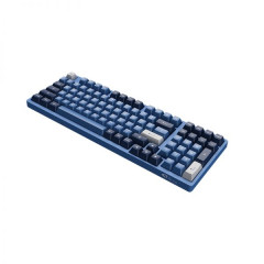 TECLADO MEC ASA PBT DOUBLE SHOT SWITCH JELLY WHITE LINEAR 1800 COMPACT MODELO 3098B OCEAN STAR