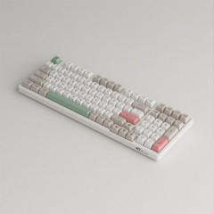 TECLADO MEC ASA PBT DOUBLE SHOT SWITCH JELLY WHITE LINEAR 1800 COMPACT MODELO 3098B 9009