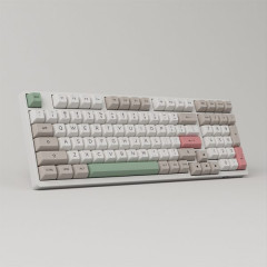 TECLADO MEC ASA PBT DOUBLE SHOT SWITCH JELLY WHITE LINEAR 1800 COMPACT MODELO 3098B 9009