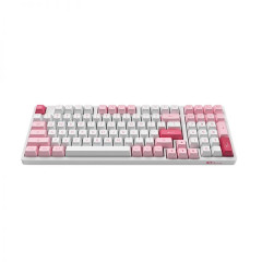 TECLADO MEC ASA PBT DOUBLE SHOT SWITCH VINTAGE WHITE LINEAR 1800 COMPACT MODELO 3098B PRUNUS LANNESIANA