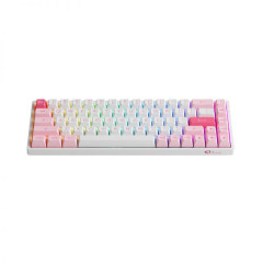 TECLADO MEC ASA PBT DOUBLE SHOT SWITCH JELLY PURPLE TACTILE 65% MODELO PRUNUS LANNESIANA 3068B PLUS