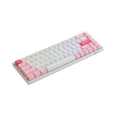 TECLADO MEC ASA PBT DOUBLE SHOT SWITCH JELLY PURPLE TACTILE 65% MODELO PRUNUS LANNESIANA 3068B PLUS