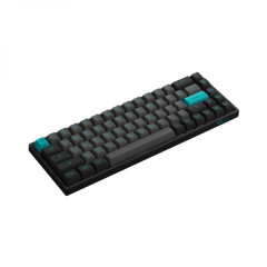 TECLADO MEC ASA PBT DOUBLE SHOT SWITCH JELLY PINK LINEAR 65% MODELO BLACK & CYAN 3068B PLUS