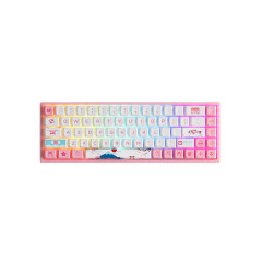 TECLADO MEC OSA PBT DYE-SUB SWITCH JELLY PINK LINEAR 65% MODELO WORLD TOUR TOKYO 3068B PLUS