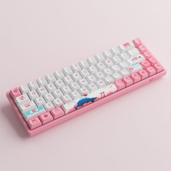 TECLADO MEC OSA PBT DYE-SUB SWITCH JELLY PINK LINEAR 65% MODELO WORLD TOUR TOKYO 3068B PLUS