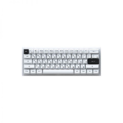 TECLADO MEC ASA PBT DOUBLE SHOT SWITCH JELLY WHITE LINEAR 60% MODELO ACR 61 BUNDLE-BOW JP