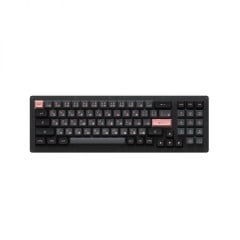 TECLADO MEC ASA PBT DOUBLE SHOT SWITCH JELLY BLACK LINEAR 1800 COMPACT MODELO ACR98 MINI BUNDLE-BLACK&PINK