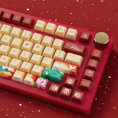 TECLADO MEC JDA PBT DYE-SUB SWITCH SILVER(PRELUBED) LINEAR 75% MODELO PC75B PLUS YEAR OF TIGER