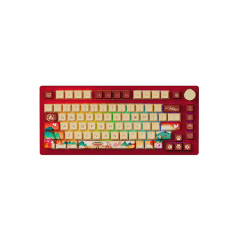 TECLADO MEC JDA PBT DYE-SUB SWITCH JELLY WHITE(PRELUBED) LINEAR 75% MODELO PC75B PLUS YEAR OF TIGER