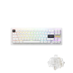 TECLADO MEC ASA PBT DOUBLE SHOT SWITCH CRYSTAL LINEAR 65% MODELO ACR PRO 68 PRE-ASSEMBLED BUNDLE