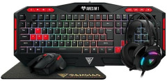 KIT GAMER TECLADO + MOUSE + HEADSET + MOUSE PAD GAMDIAS POSEIDON M2 (US)