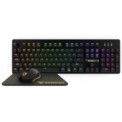 KIT GAMER TECLADO MECANICO + MOUSE + MOUSE PAD GAMDIAS  HERMES P1B