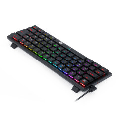 TECLADO MECANICO GAMER REDRAGON ANIVIA PRETO RGB COM SWITCH MARROM ABNT-2