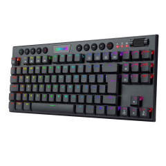 TECLADO MECANICO GAMER REDRAGON HORUS TKL RGB PRETO SWITCH AZUL
