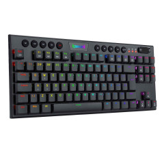 TECLADO MECANICO GAMER REDRAGON HORUS TKL RGB PRETO SWITCH AZUL