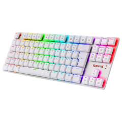 TECLADO MECANICO GAMER APS RGB BRANCO SWITCH BLUE