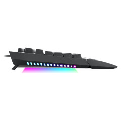 TECLADO OPTICO GAMER BRAHMA PRO RGB  PRETO SWITCH VERMELHO