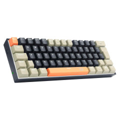 TECLADO GAMER REDRAGON LAKSHMI LARANJA+PRETO+ CINZA COM SWITCH MARROM K606-OG BK GY PT-BROWN