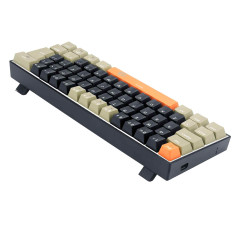 TECLADO GAMER REDRAGON LAKSHMI LARANJA+PRETO+ CINZA COM SWITCH MARROM K606-OG BK GY PT-BROWN