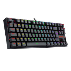 TECLADO MAGNÉTICO GAMER KUMARA PRO RGB PRETO SWITCH VERMELHO ABNT2