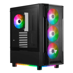 GABINETE GAMER ATHENA M6 PRETO S/FAN