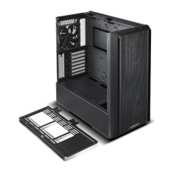 GABINETE GAMER LANCOOL 216 PRETO 2 FAN PWM 160mm FRONTAL E 1 FAN PWM de 140 mm TRASEIRA
