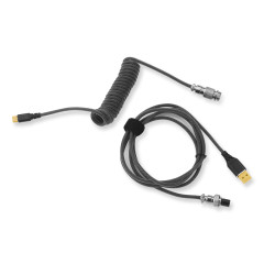 CABO PARA TECLADO ENROLADO USB-C PRETO