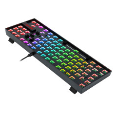 BASE PARA TECLADO MECANICO GAMER KUMARA-BAREBONE EDITION PRETO RGB