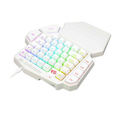 TECLADO MECANICO GAMER DITIX RGB BRANCO SWITCH AZUL