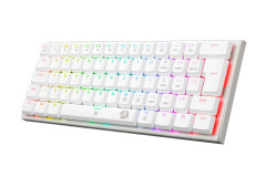 TECLADO MECANICO GAMER REDRAGON ANIVIA BRANCO RGB COM SWITCH AZUL ABNT-2