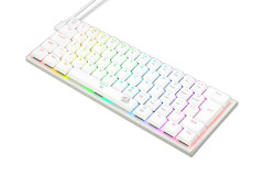 TECLADO MECANICO GAMER REDRAGON ANIVIA BRANCO RGB COM SWITCH MARROM ABNT-2