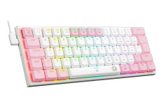 TECLADO MECANICO GAMER REDRAGON ANIVIA BRANCO COM ROSARGB COM SWITCH MARROM ABNT-2