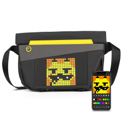 MOCHILA DIVOOM COM PAINEL EM ARTE PIXEL PIXOO-SLINGBAG-V